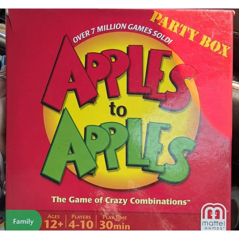 Apples to Apples Party Box 1000+ Cards Red Green Card Game Family Mattel